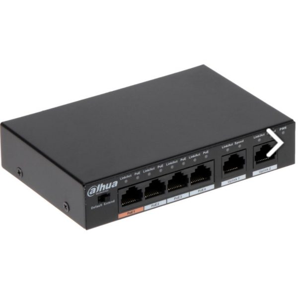 Switch PoE 4 Puertos DAHUA - 60W total Hi-PoE Dahua - Imagen 2