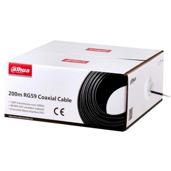 Cable coaxial RG59 de 200 m Dahua  DH-PFM930-59N