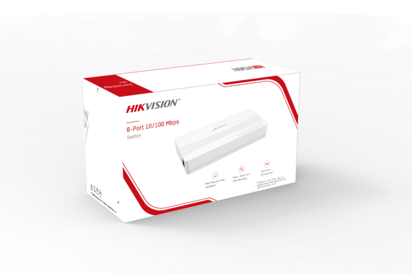 SWITCH DE 8 PUERTOS 10/100 HIKVISION - Imagen 4