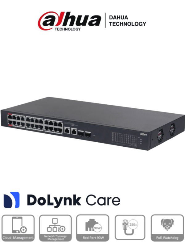 SWITCH 24 PUERTOS MODELO DH-CS4226-24ET-240 - Imagen 3